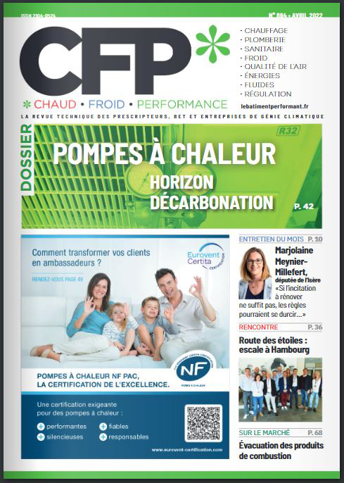 The NF PAC mark is on the cover of issue 864 of Chaud Froid Performance (CFP) magazine